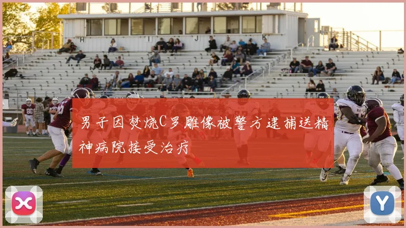 男子因焚烧C罗雕像被警方逮捕送精神病院接受治疗