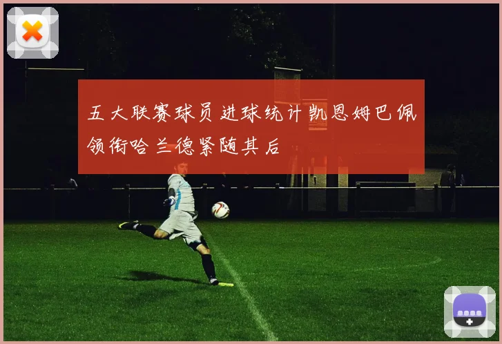 五大联赛球员进球统计凯恩姆巴佩领衔哈兰德紧随其后